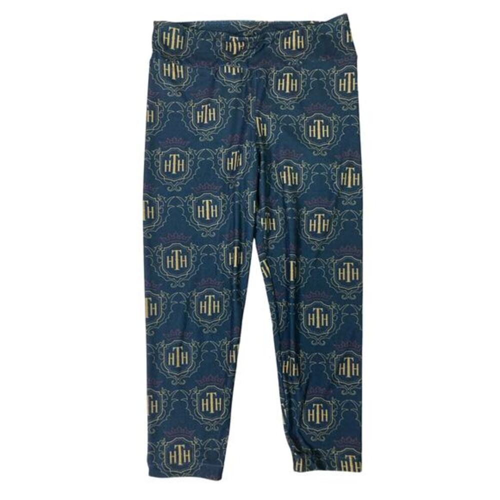 Disney Parks Hollywood Tower‎ Hotel HTH Pattern Women’s Crop Leggings Size Small